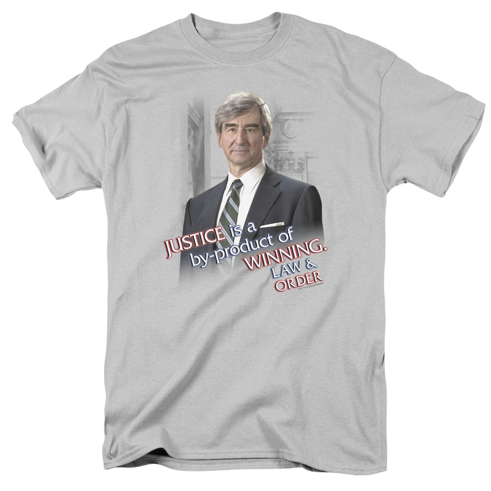 Law And Order - Jack Mccoy - Short Sleeve Adult 18/1 - Silver T-shirt