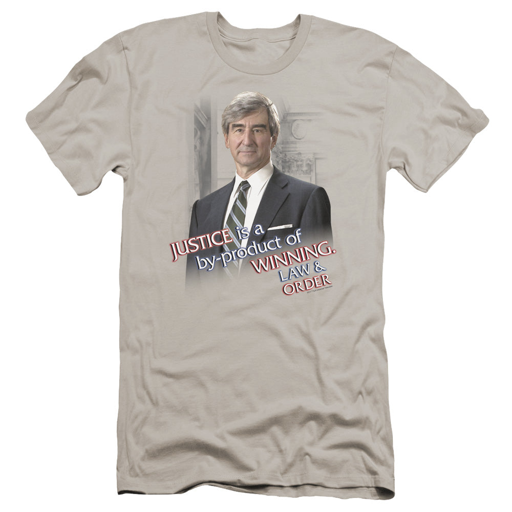 Law And Order - Jack Mccoy-premuim Canvas Adult Slim Fit 30/1 - Silver