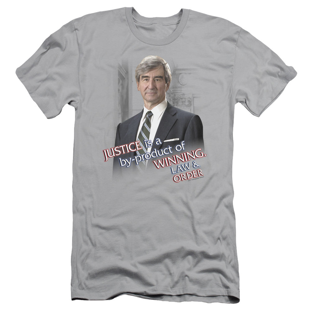 Law And Order - Jack Mccoy - Short Sleeve Adult 30/1 - Silver T-shirt