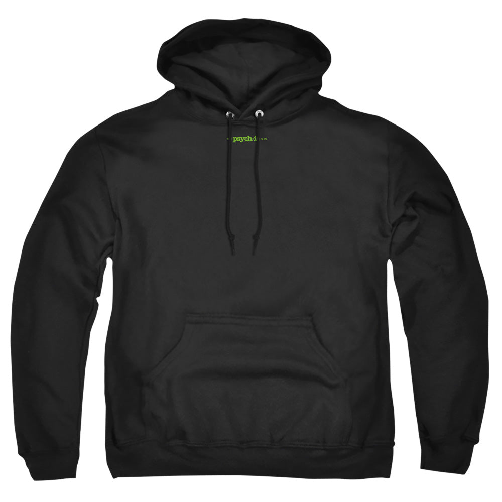 Psych - The Psychic Is In - Adult Pull-over Hoodie - Black