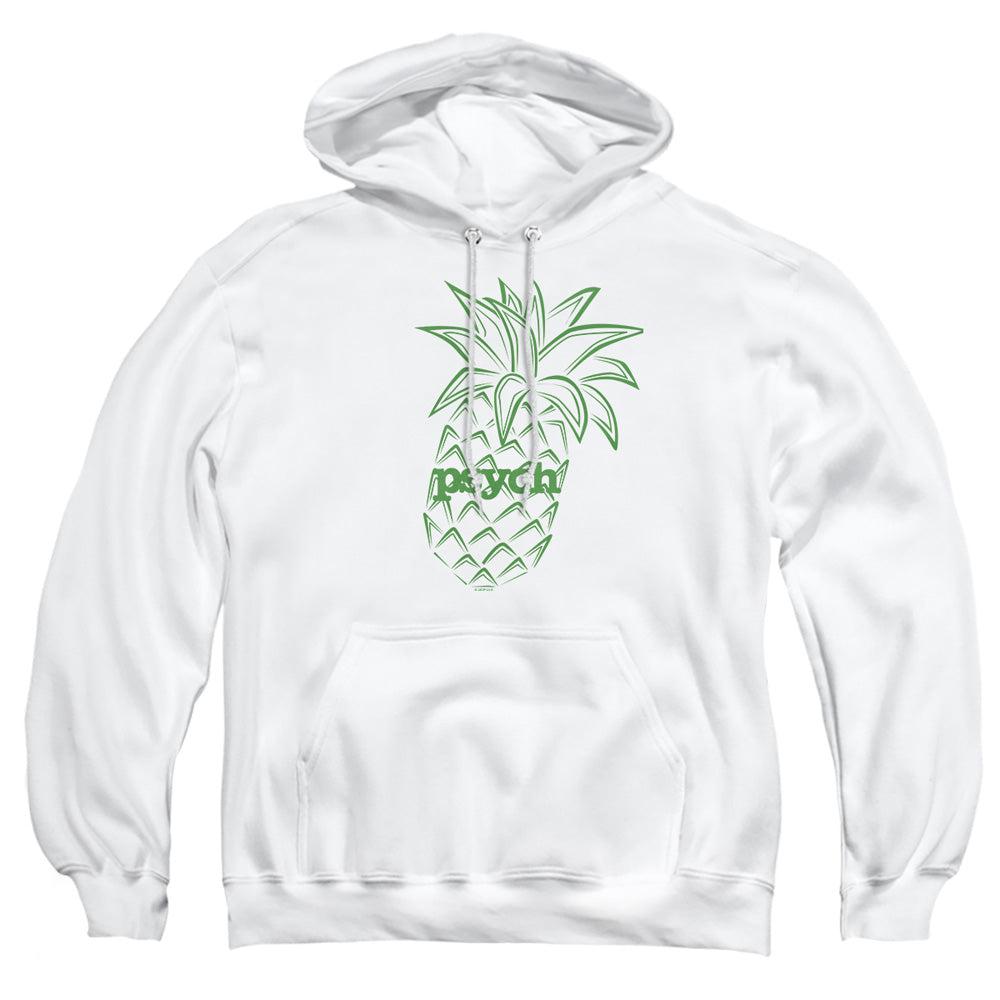 Psych - Pineapple - Adult Pull-over Hoodie - White