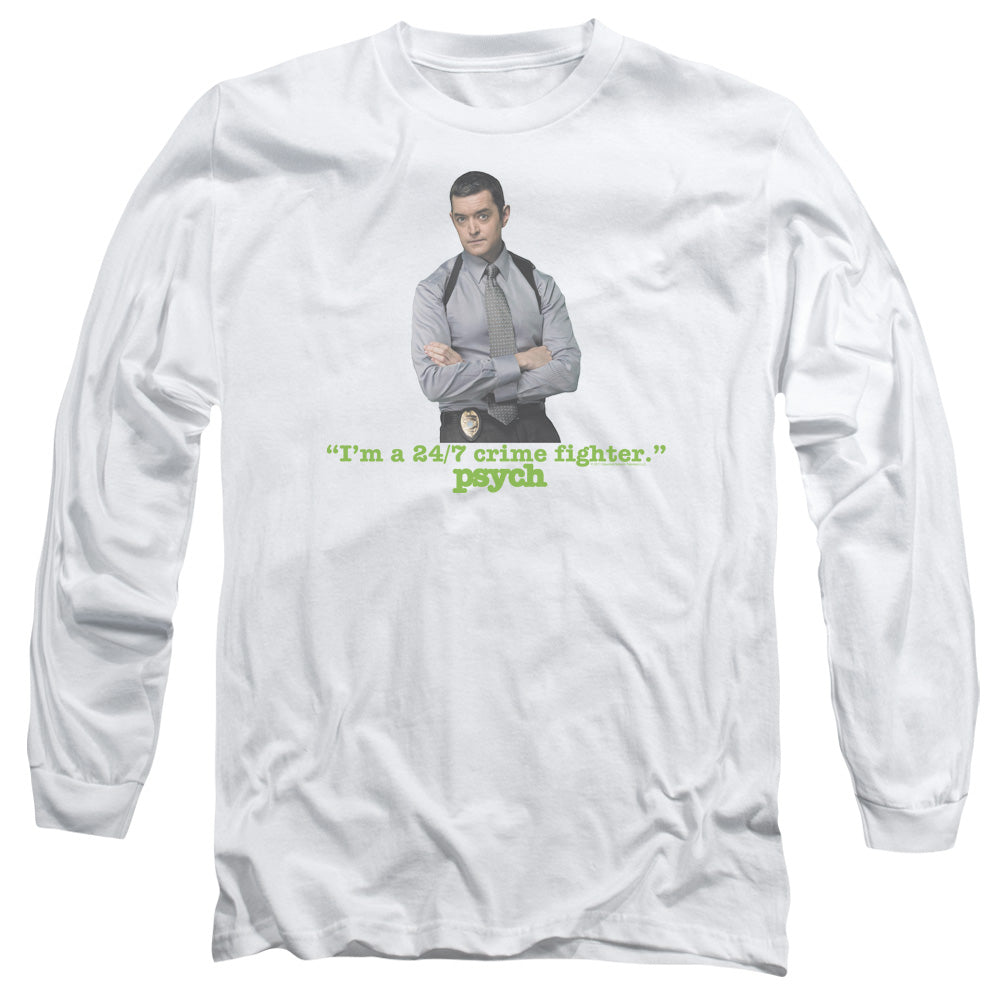 Psych - 247 - Long Sleeve Adult 18/1 - White T-shirt