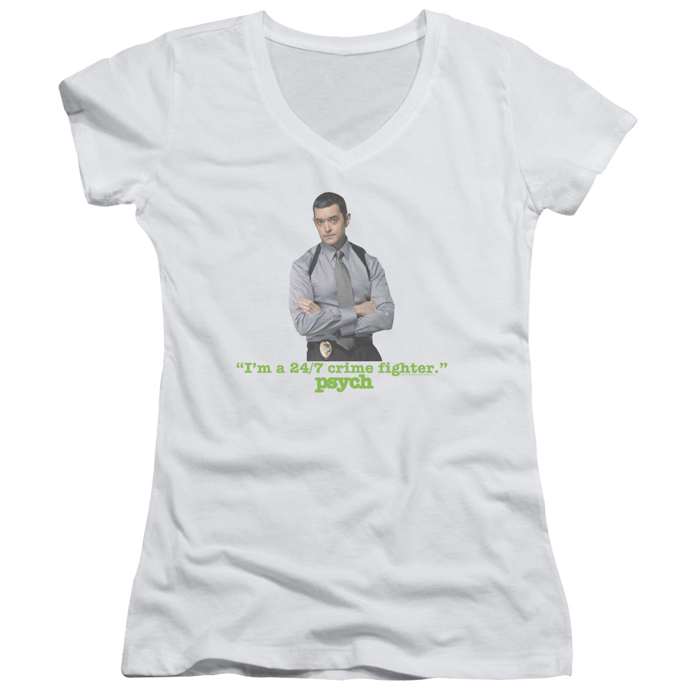 Psych - 247 - Junior V-neck - White