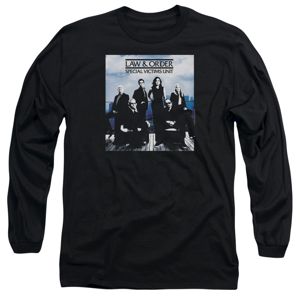 Law And Order Svu - Crew 13 - Long Sleeve Adult 18/1 - Black T-shirt