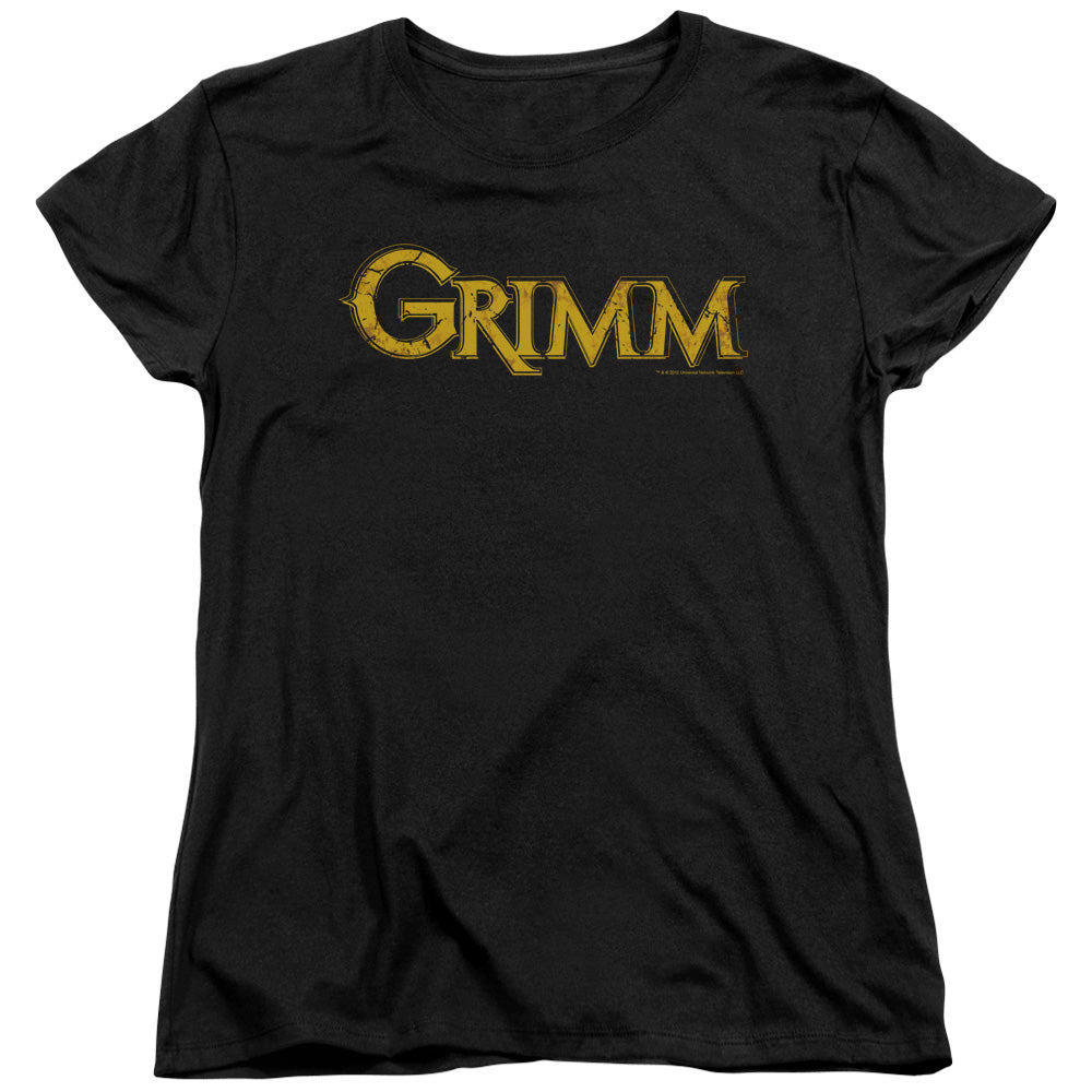 Grimm - Gold Logo - Short Sleeve Womens Tee - Black T-shirt