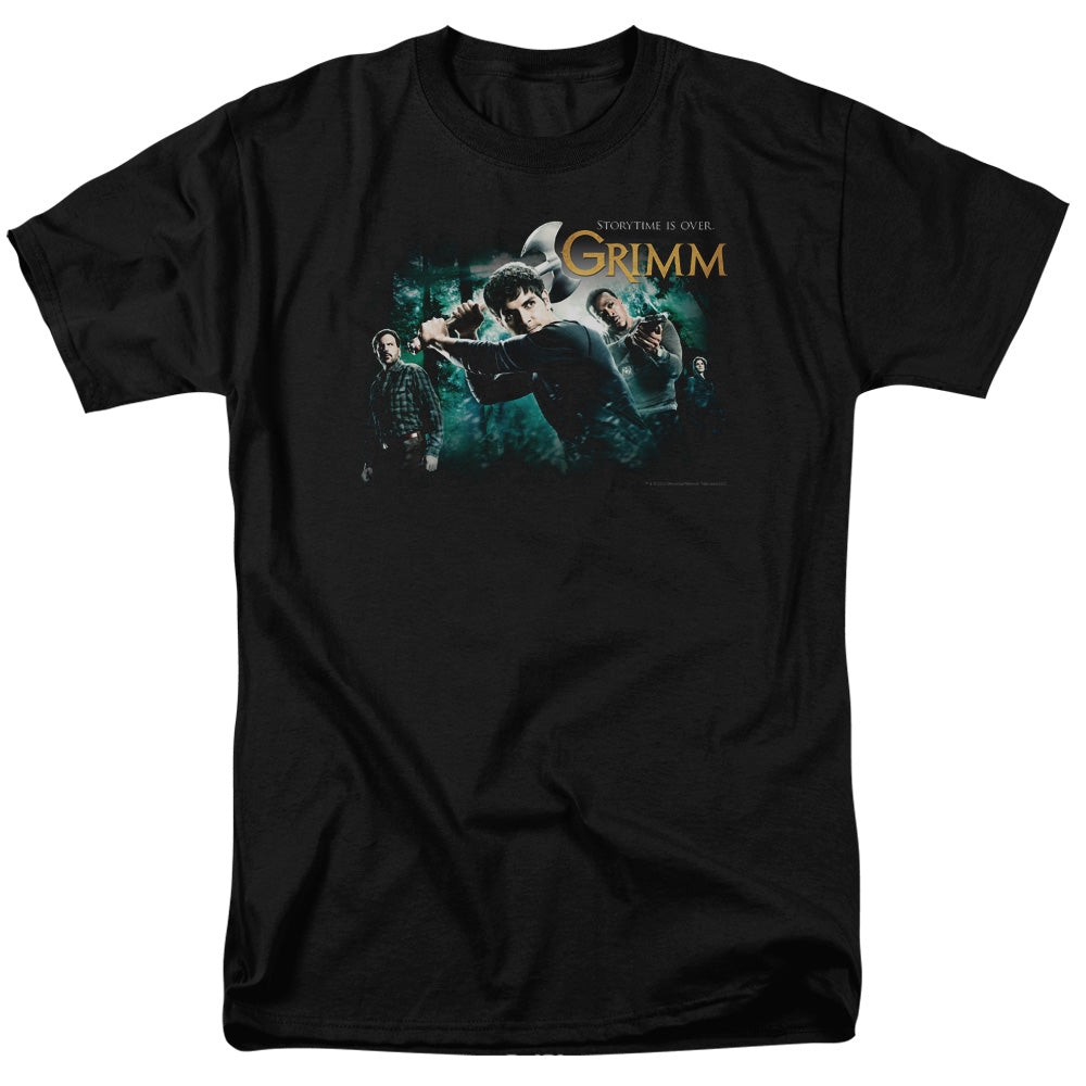 Grimm - Storytime Is Over - Short Sleeve Adult 18/1 - Black T-shirt