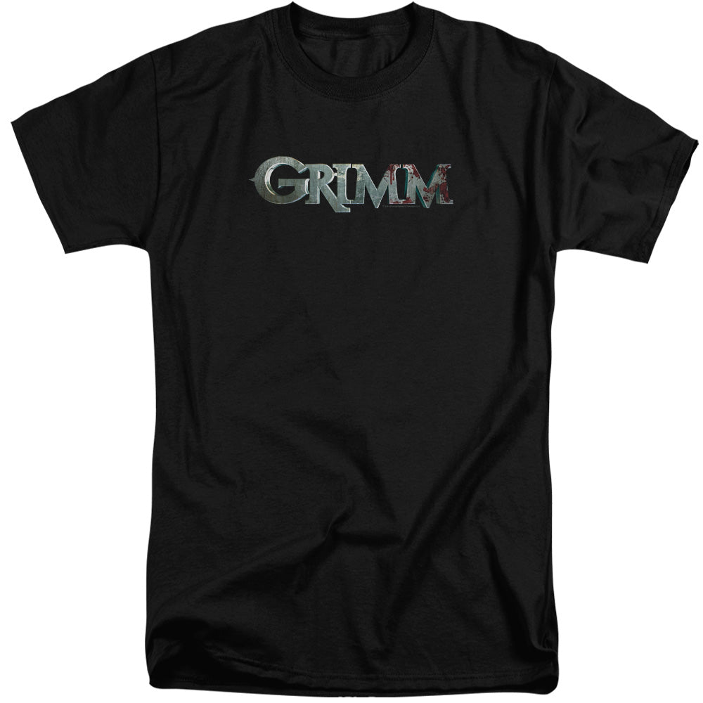 Grimm - Bloody Logo - Short Sleeve Adult Tall - Black - Xl - Black T-shirt