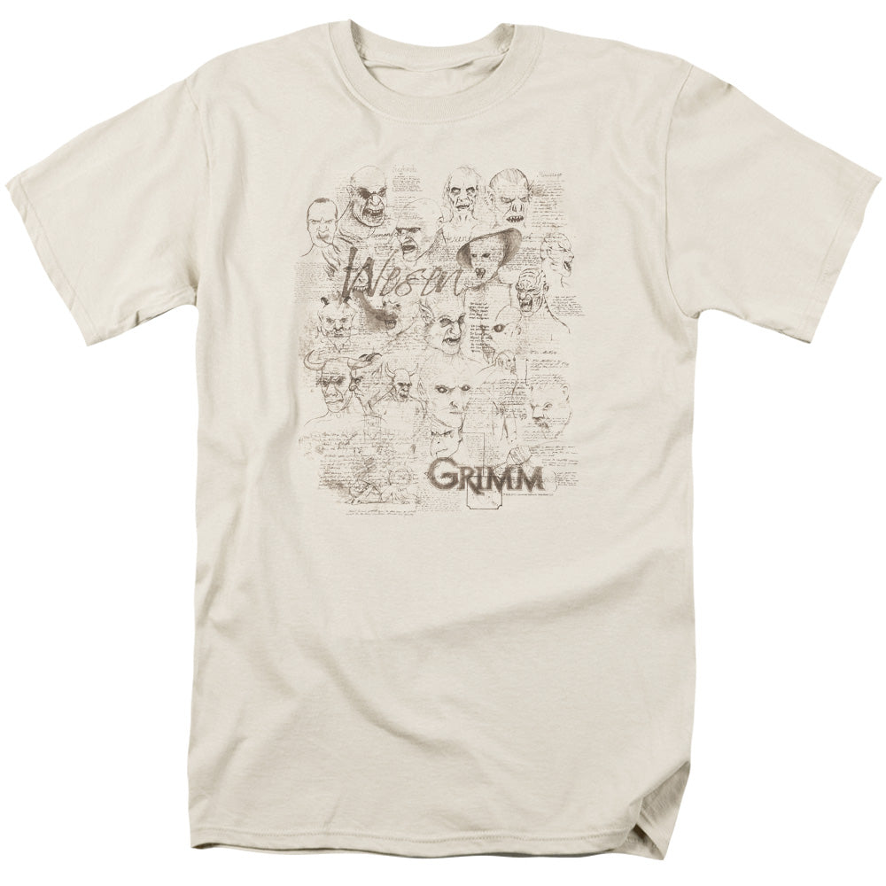 Grimm - Wesen Sketches - Short Sleeve Adult 18/1 - Cream T-shirt