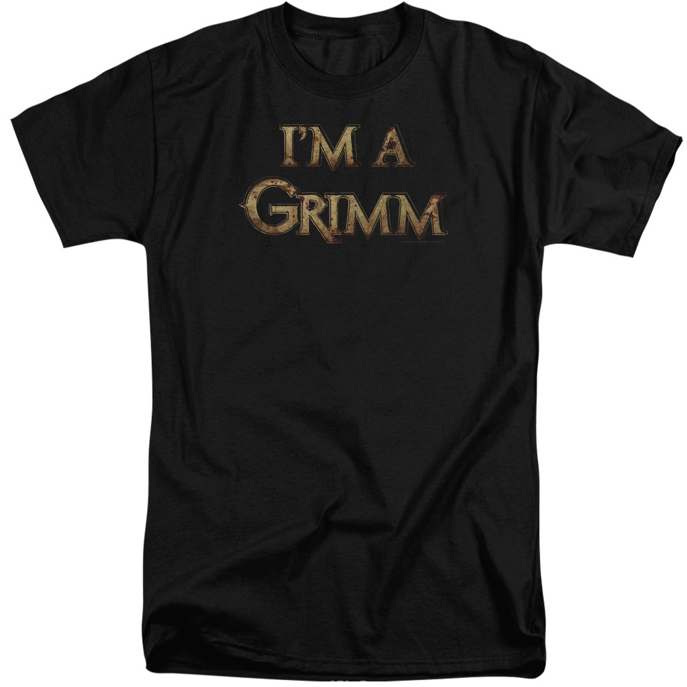 Grimm - Im A Grimm - Short Sleeve Adult Tall - Black - Xl - Black T-shirt