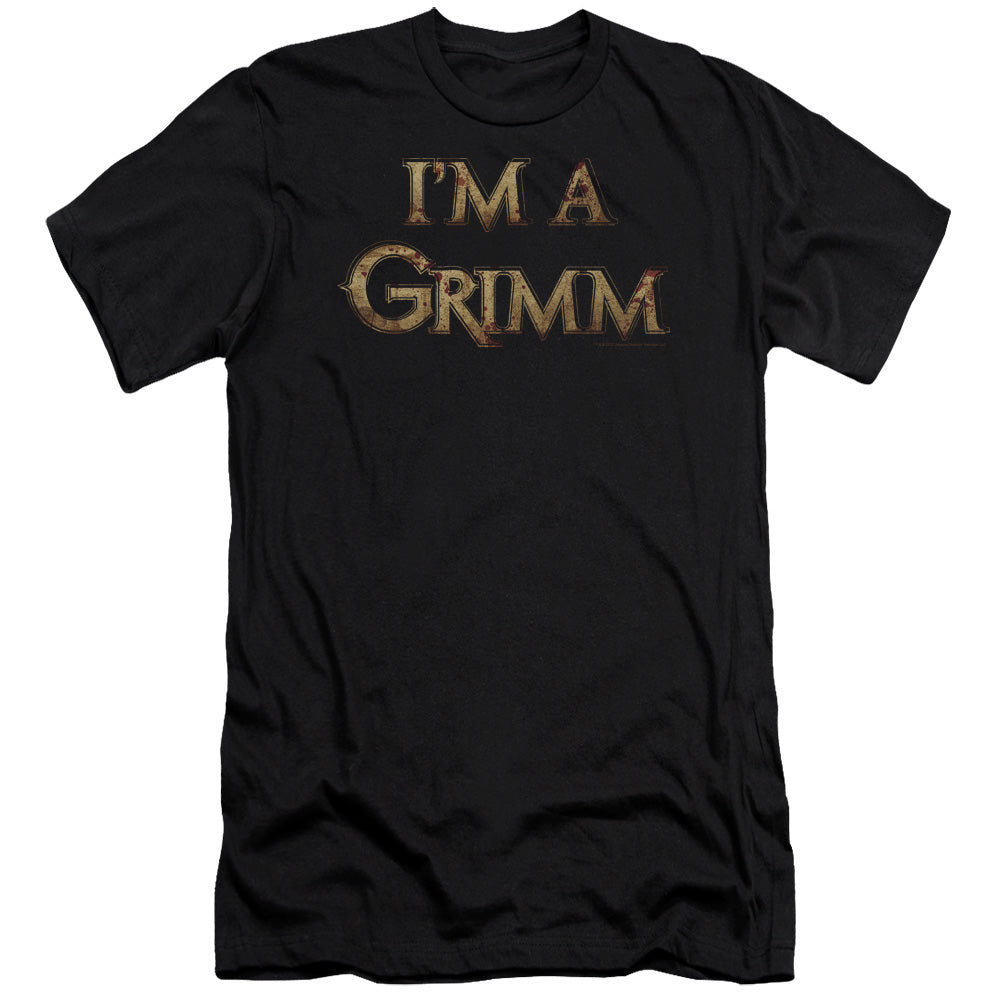 Grimm - Im A Grimm-premuim Canvas Adult Slim Fit 30/1 - Black