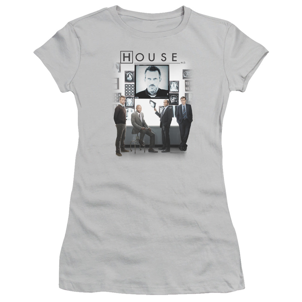 House - The Cast - Short Sleeve Junior Sheer - Silver T-shirt