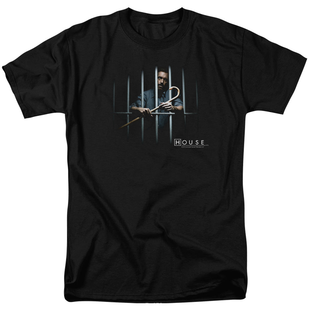 House - Behind Bars - Short Sleeve Adult 18/1 - Black T-shirt