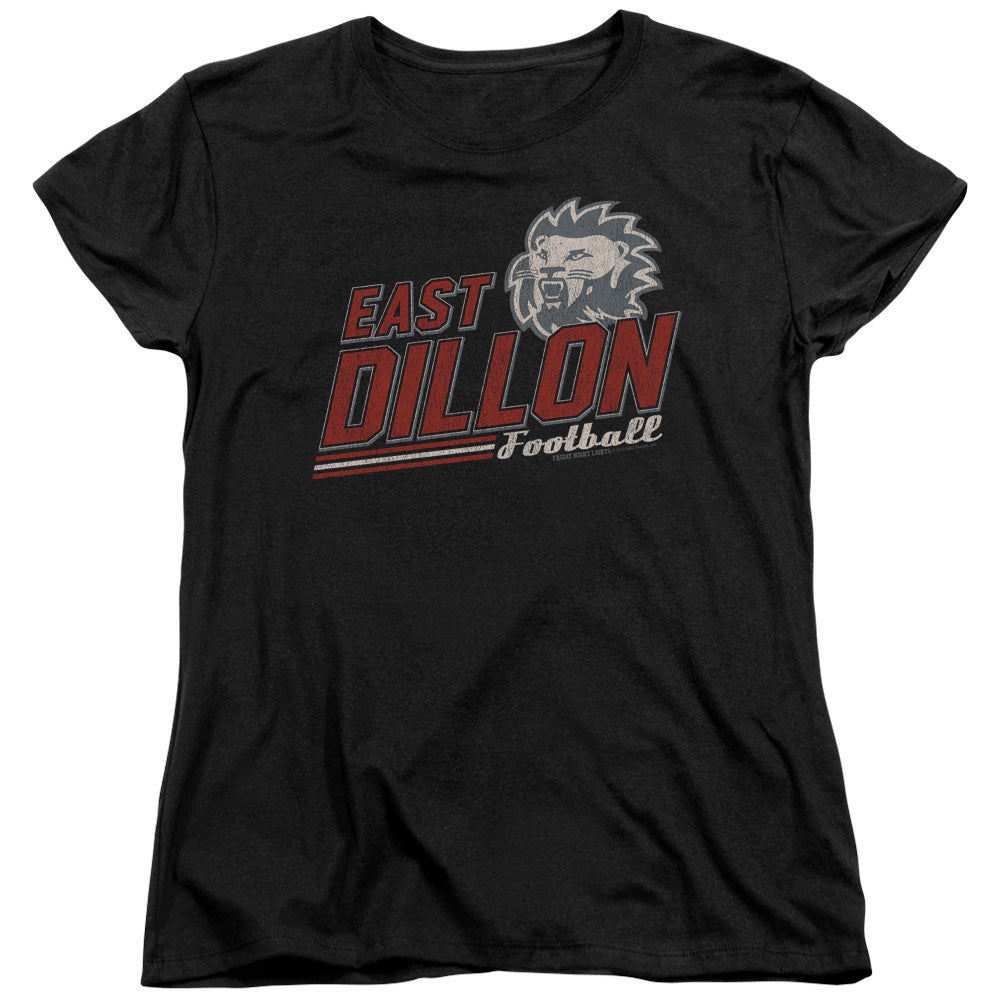 Friday Night Lights - Athletic Lions - Short Sleeve Womens Tee - Black - Sm - Black T-shirt