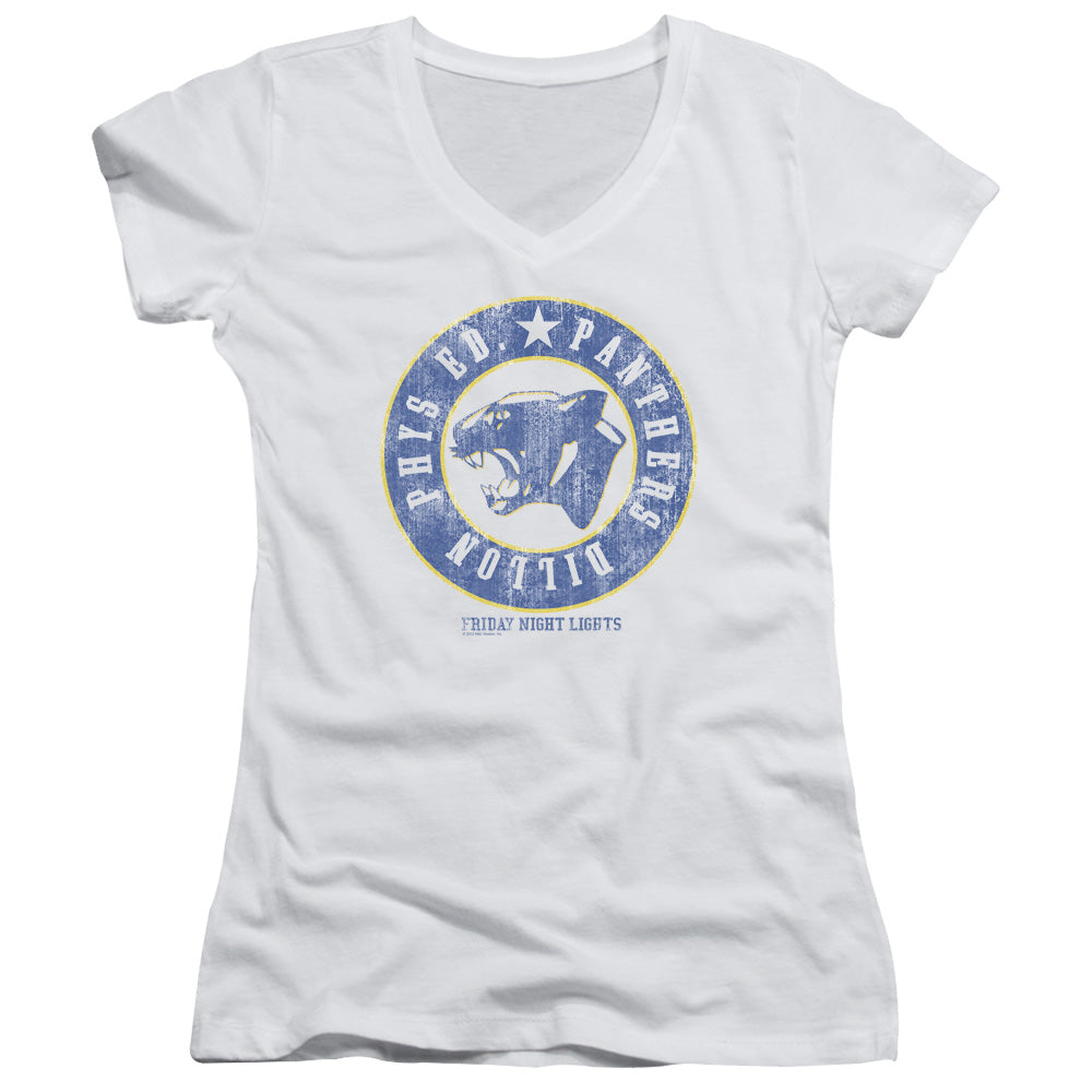 Friday Night Lights - Phys Ed - Junior V-neck - White - Sm - White