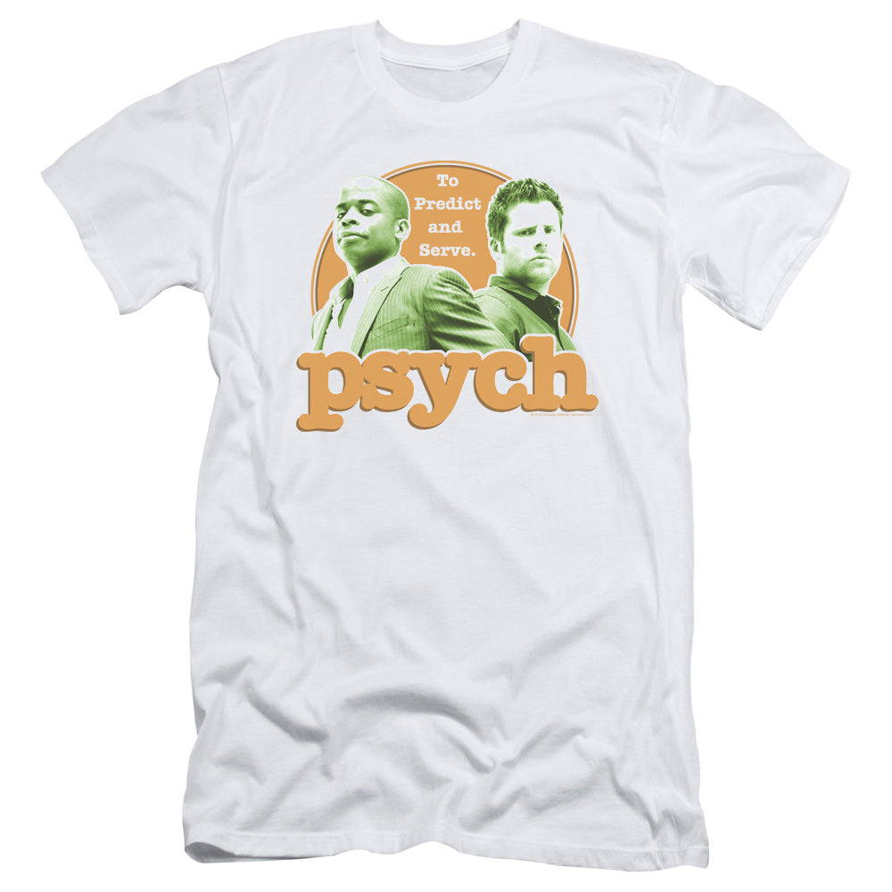 Psych - Predictable - Short Sleeve Adult 30/1 - White T-shirt
