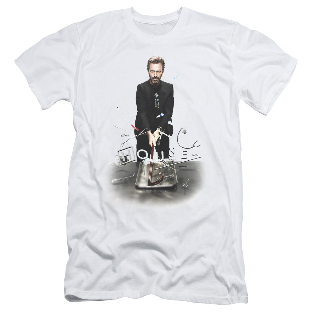 House - Hit It - Short Sleeve Adult 30/1 - White T-shirt