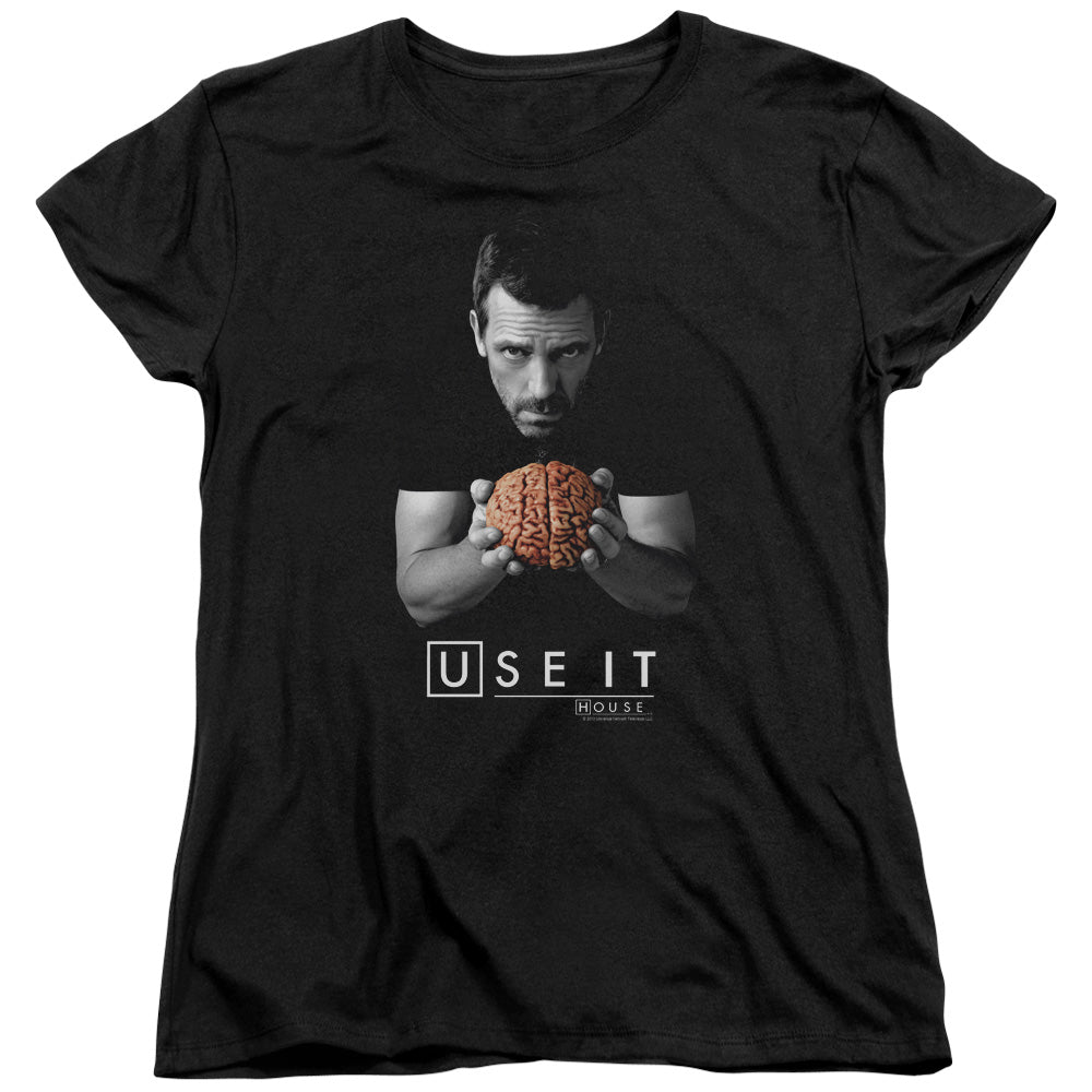 House - Use It - Short Sleeve Womens Tee - Black T-shirt