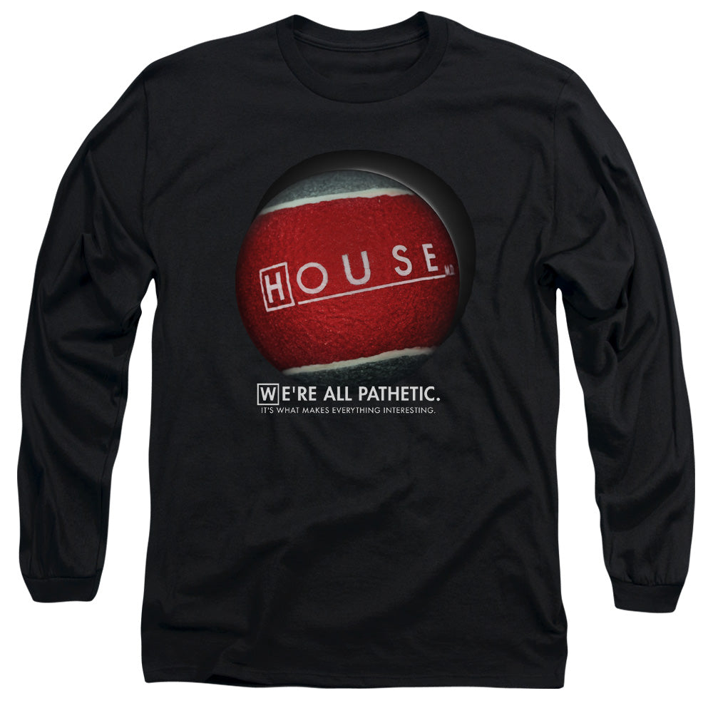 House - The Ball - Long Sleeve Adult 18/1 - Black T-shirt