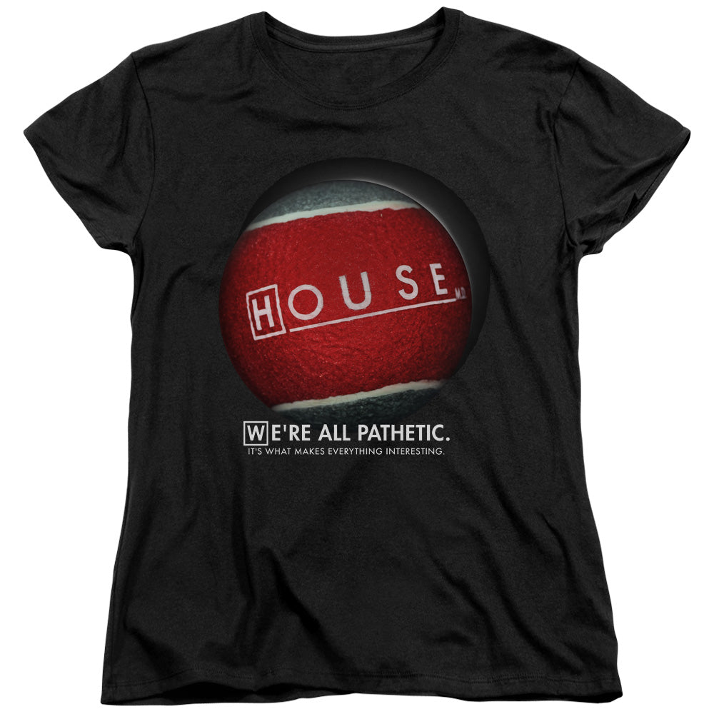 House - The Ball - Short Sleeve Womens Tee - Black T-shirt