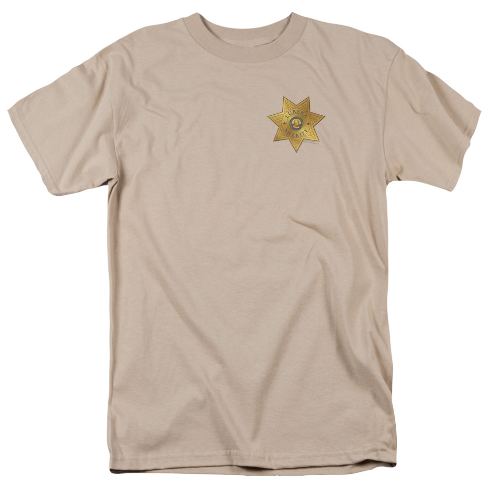Eureka - Badge - Short Sleeve Adult 18/1 - Sand - Sm - Sand T-shirt