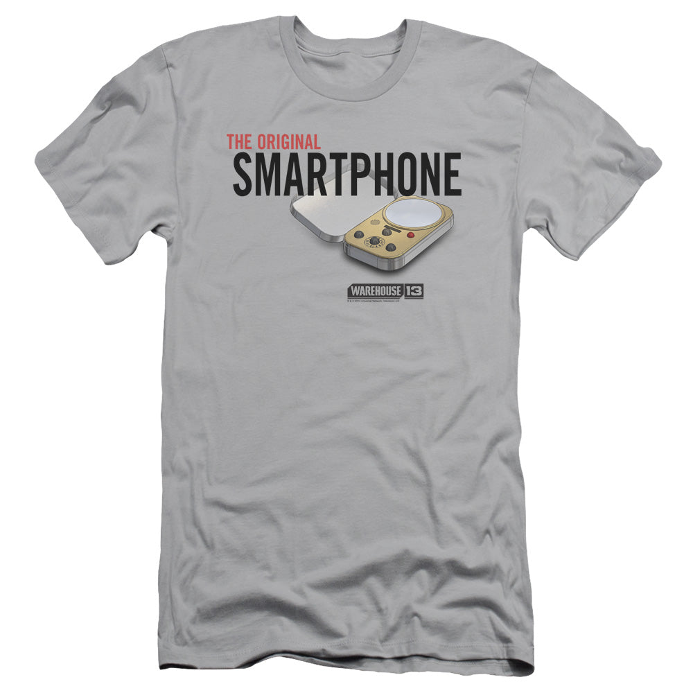 Warehouse 13 - Original Smartphone - Short Sleeve Adult 30/1 - Silver T-shirt