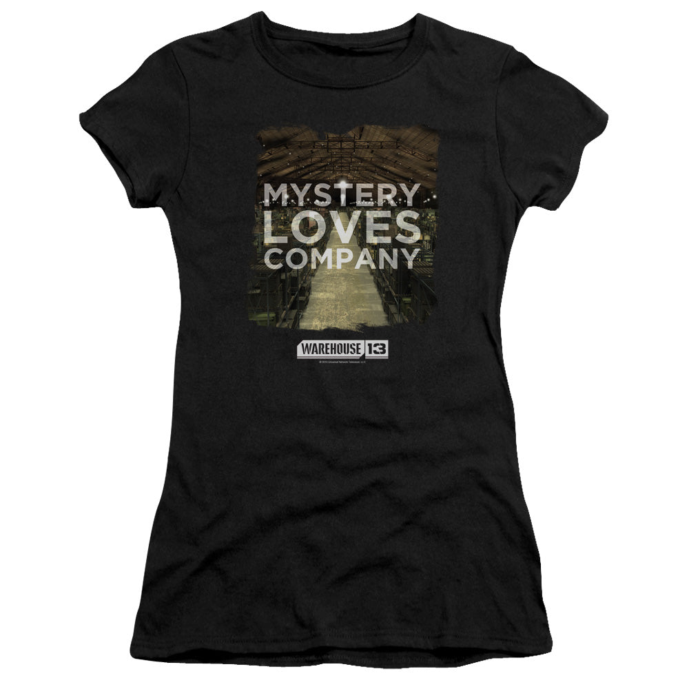 Warehouse 13 - Mystery Loves - Short Sleeve Junior Sheer - Black T-shirt
