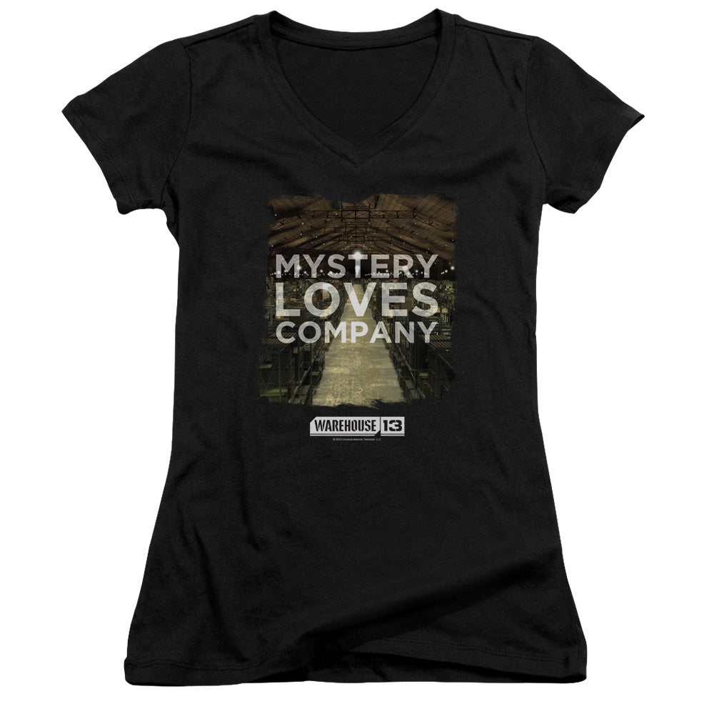 Warehouse 13 - Mystery Loves - Junior V-neck - Black