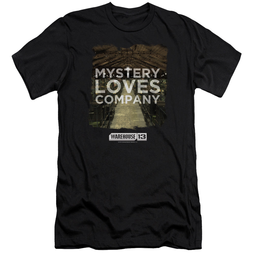 Warehouse 13 - Mystery Loves-premuim Canvas Adult Slim Fit 30/1 - Black