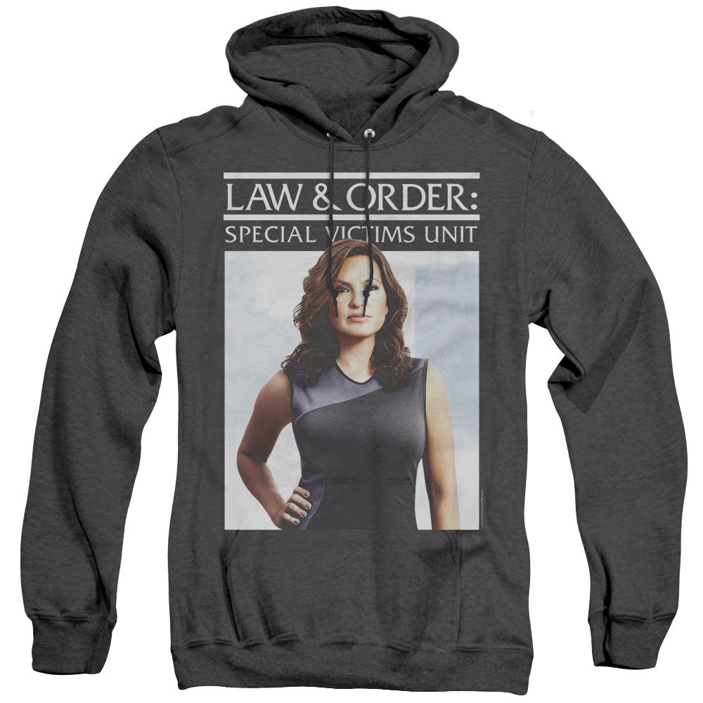 Law And Order Svu - Behind Closed Doors - Adult Heather Hoodie - Black