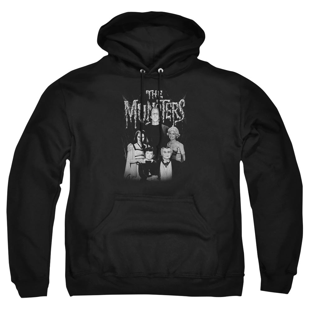 The Munsters - Family Portrait - Adult Pull-over Hoodie - Black