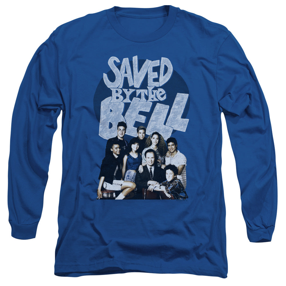Saved By The Bell - Retro Cast - Long Sleeve Adult 18/1 - Royal Blue T-shirt