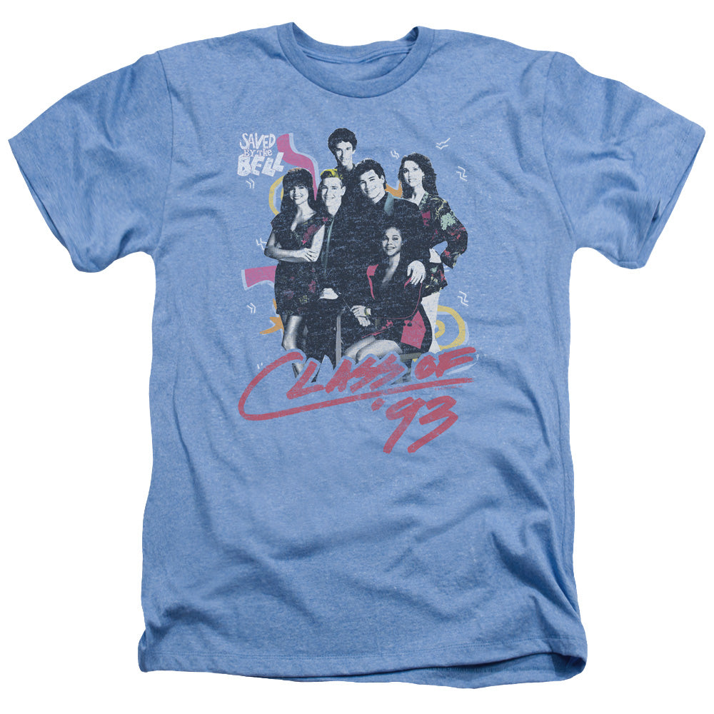 Saved By The Bell - Class Of 93 - Adult Heather - Light Blue