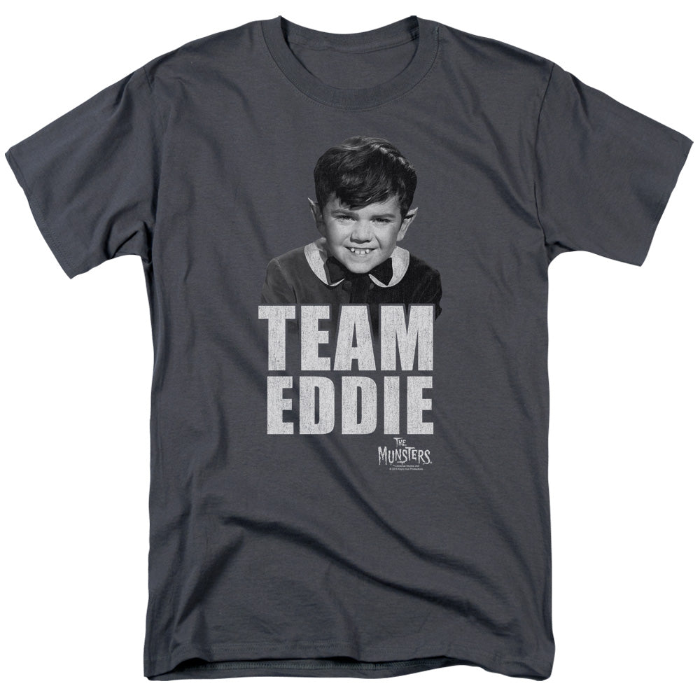 The Munsters - Team Edward - Short Sleeve Adult 18/1 - Charcoal T-shirt