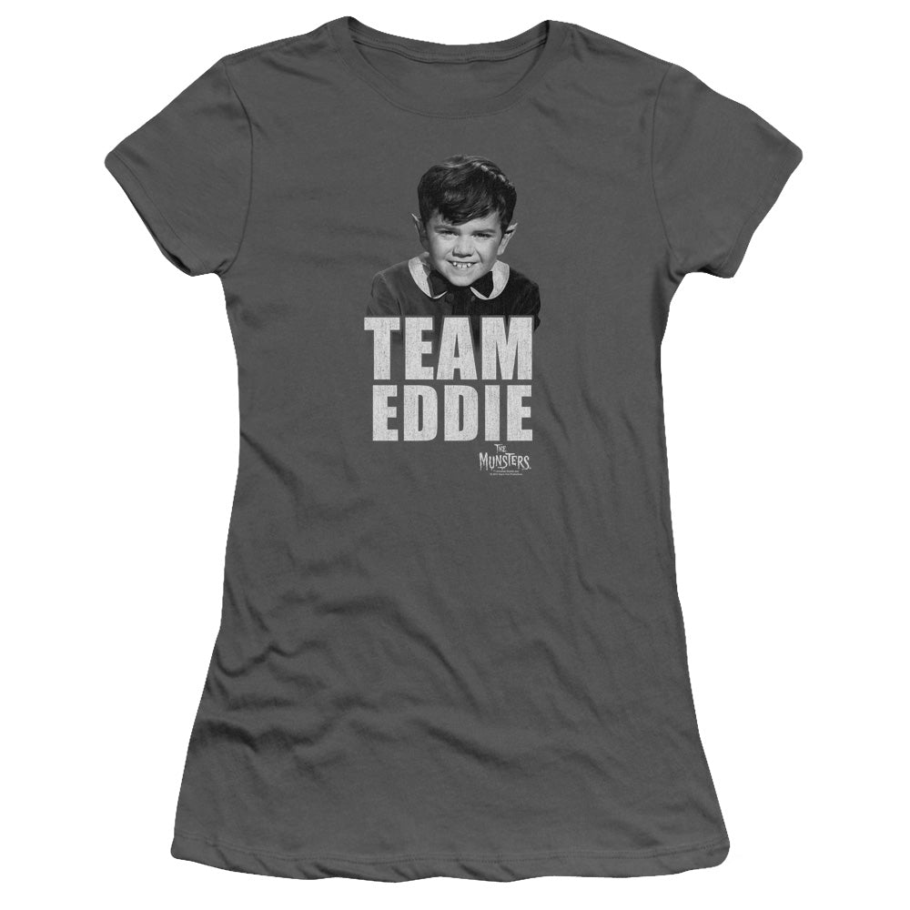 The Munsters - Team Edward - Short Sleeve Junior Sheer - Charcoal T-shirt