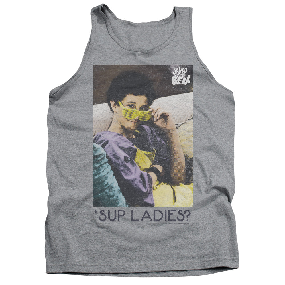 Saved By The Bellong Sleeveup Ladies - Adult Tank - Athletic Heather T-shirt