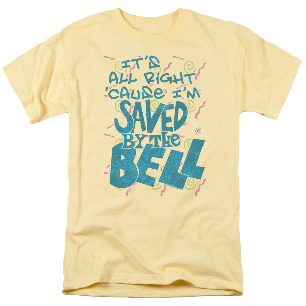 Saved By The Bellong Sleeveaved - S - S Adult 18/1 - Banana T-shirt