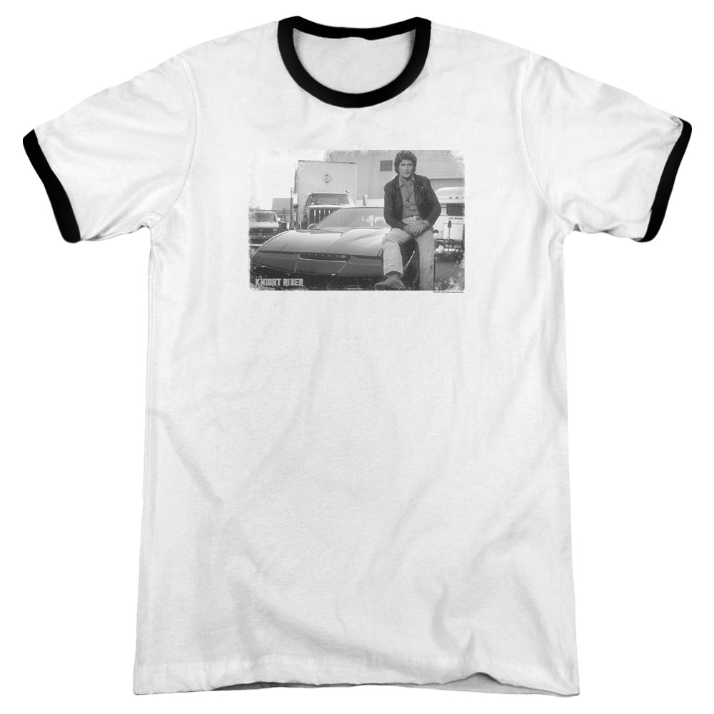 Knight Rider - Black Knight - Adult Ringer - White/black