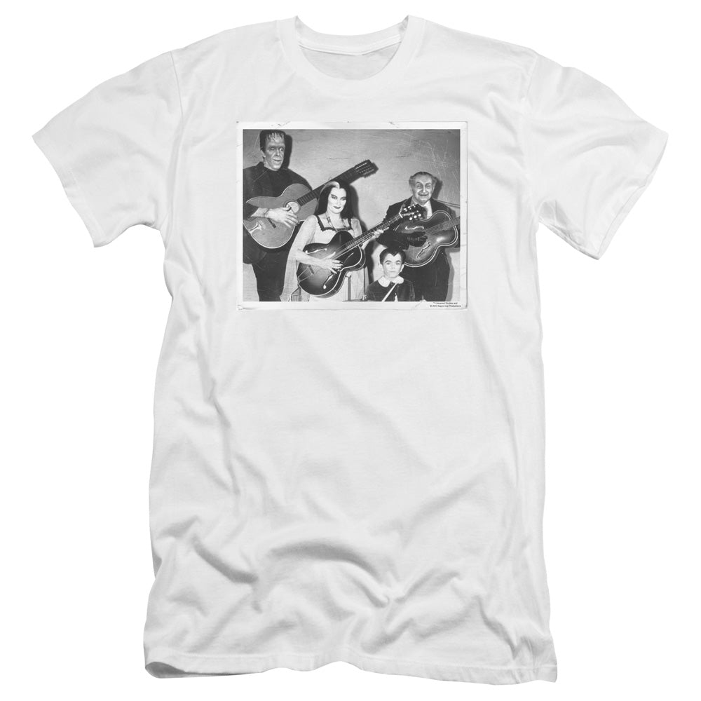 The Munsters - Play It Again-premuim Canvas Adult Slim Fit 30/1 - White