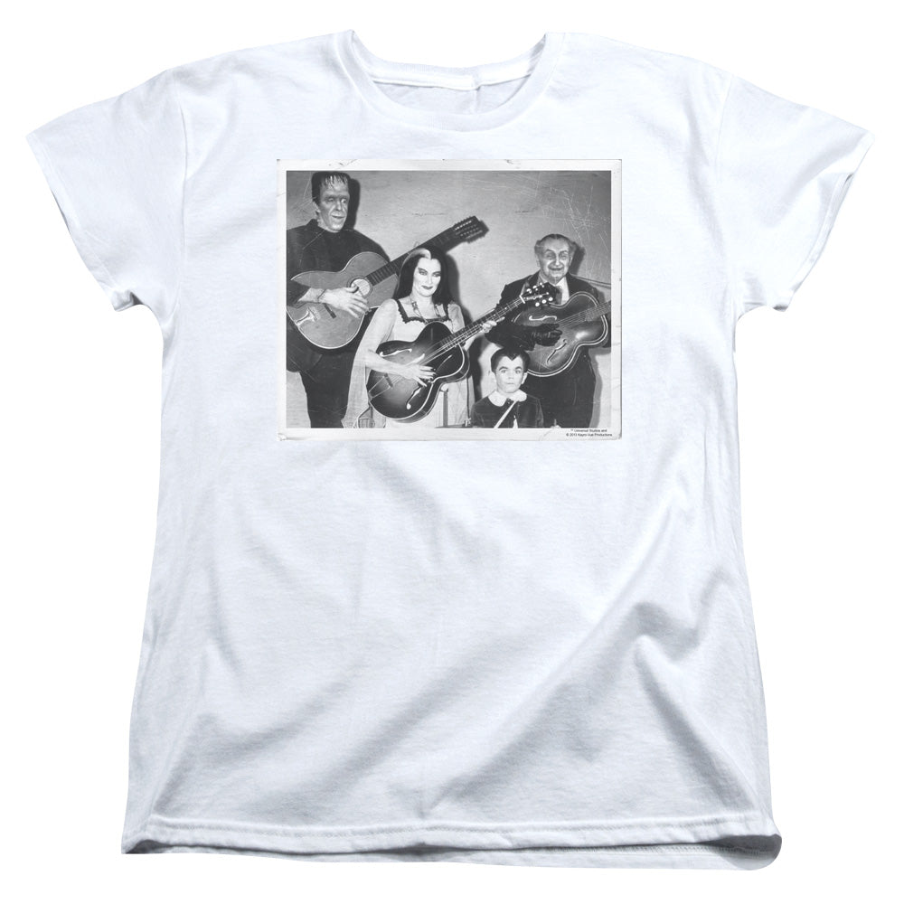 The Munsters - Play It Again - Short Sleeve Womens Tee - White T-shirt