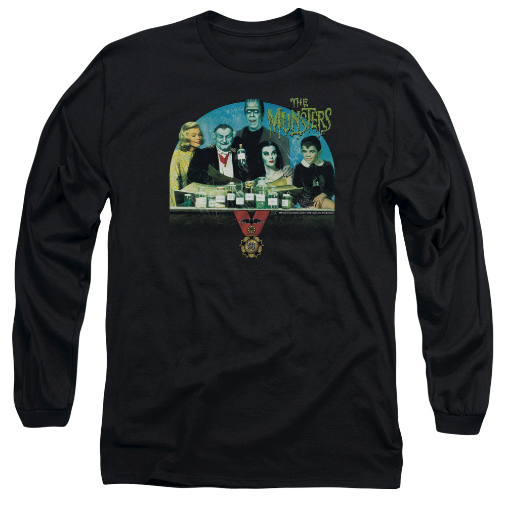 The Munsters - 50 Year Potion - Long Sleeve Adult 18/1 - Black T-shirt