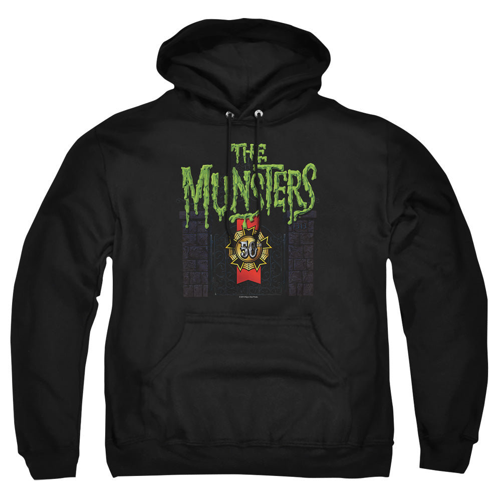 The Munsters - 50 Year Logo - Adult Pull-over Hoodie - Black