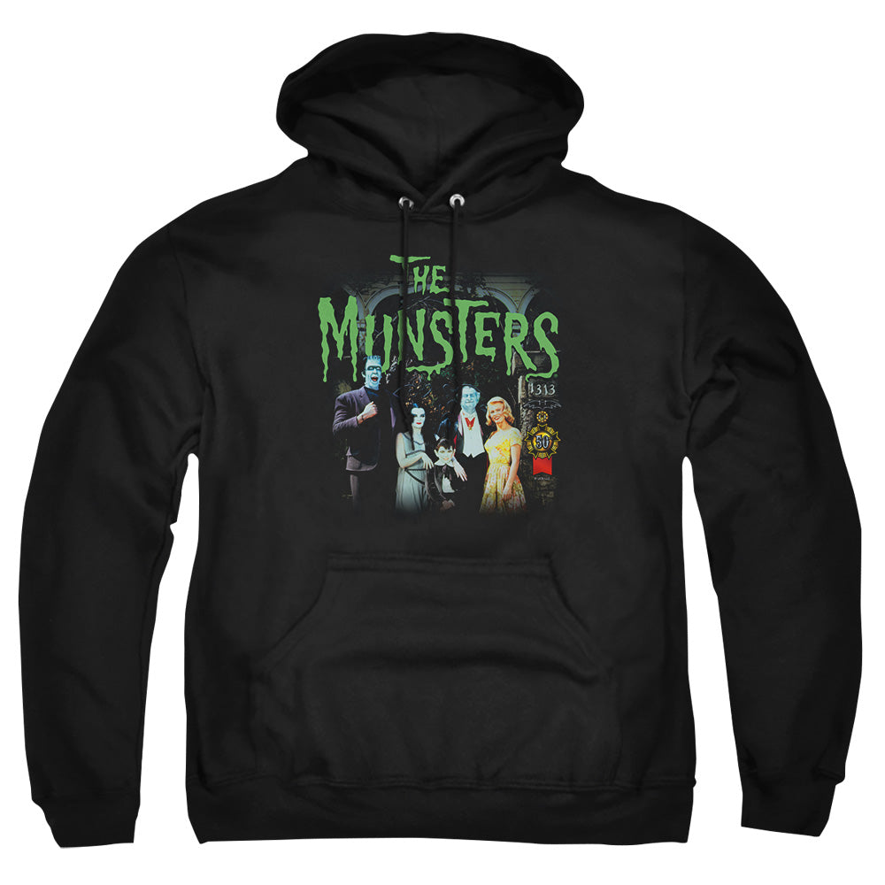 The Munsters - 1313 50 Years - Adult Pull-over Hoodie - Black