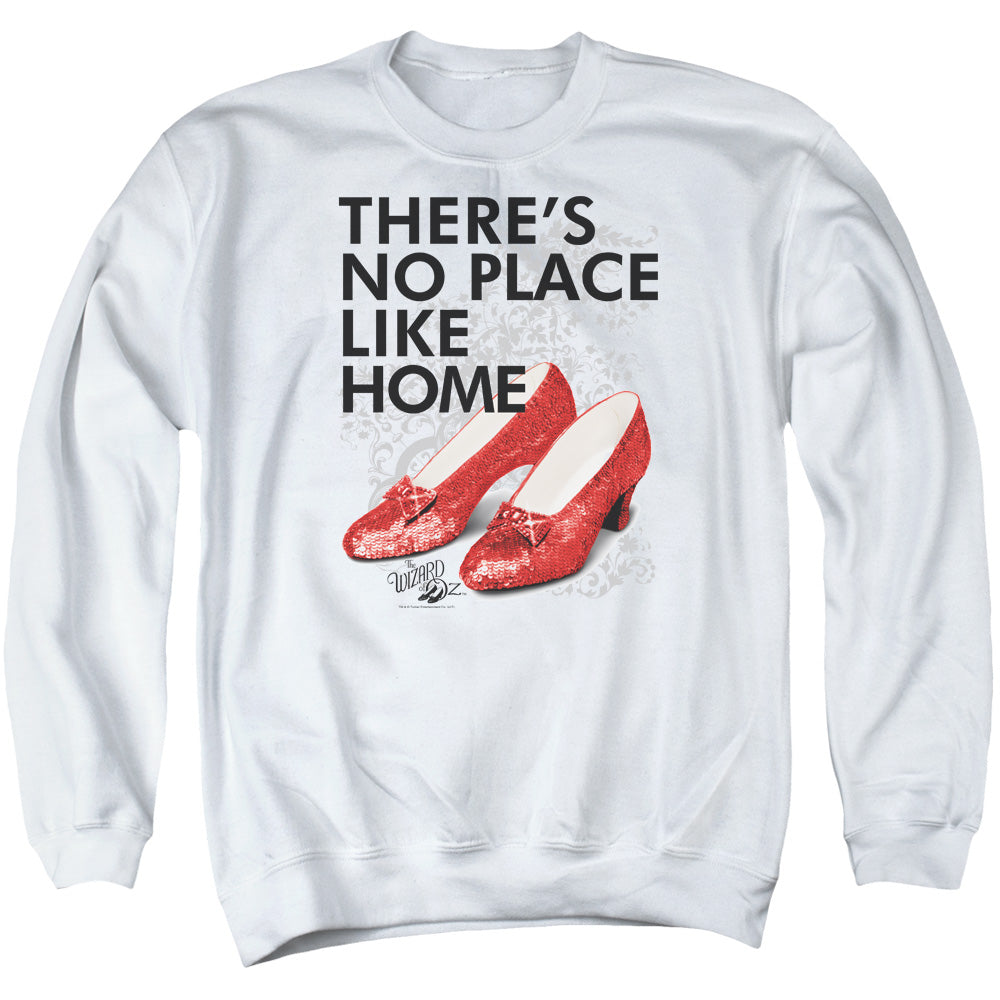 Wizard Of Oz - No Place Like Home - Adult Crewneck Sweatshirt - White