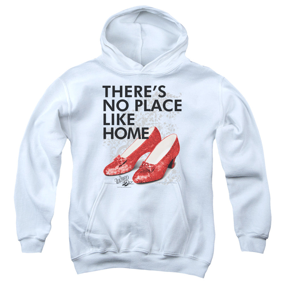 Wizard Of Oz - No Place Like Home - Youth Pull-over Hoodie - White