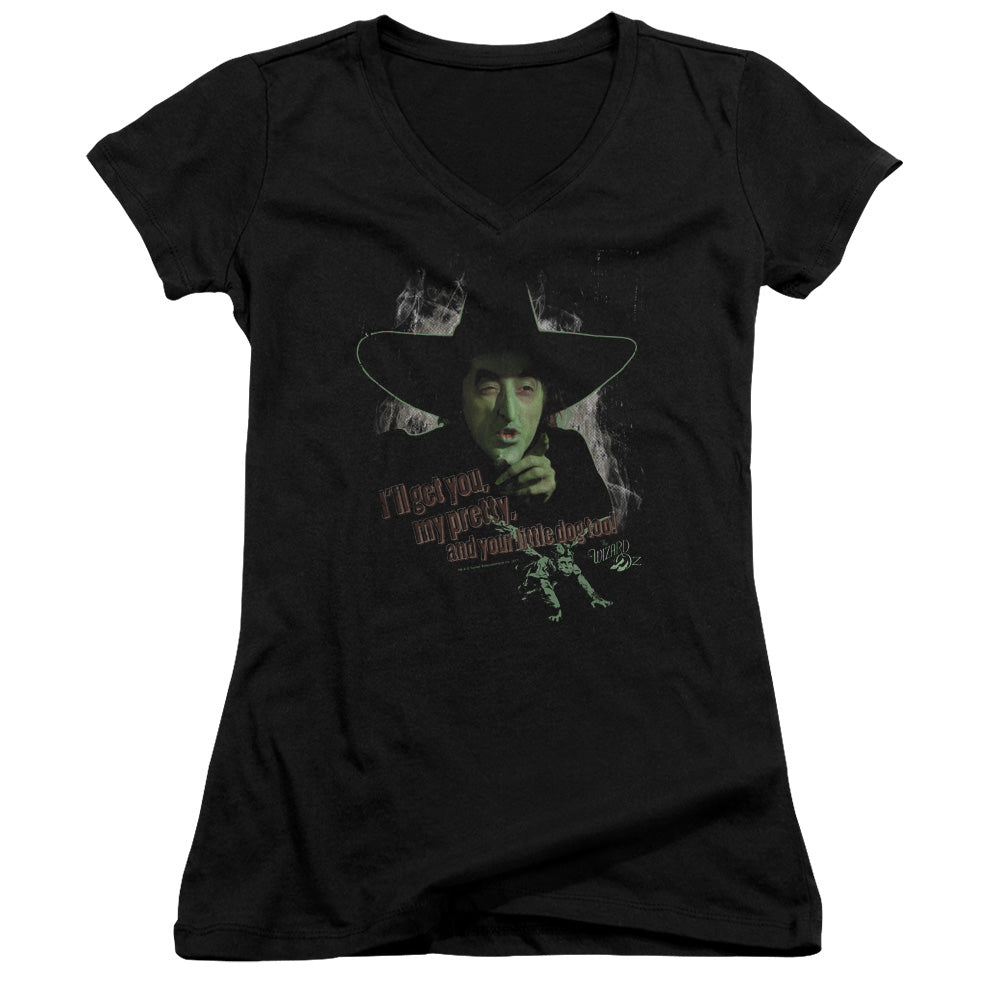 Wizard Of Oz - And Your Little Dog Too-junior V-neck - Black