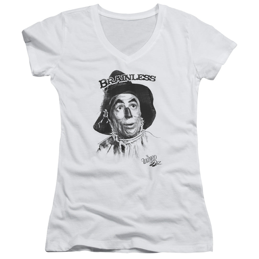 Wizard Of Oz - Brainless-junior V-neck - White