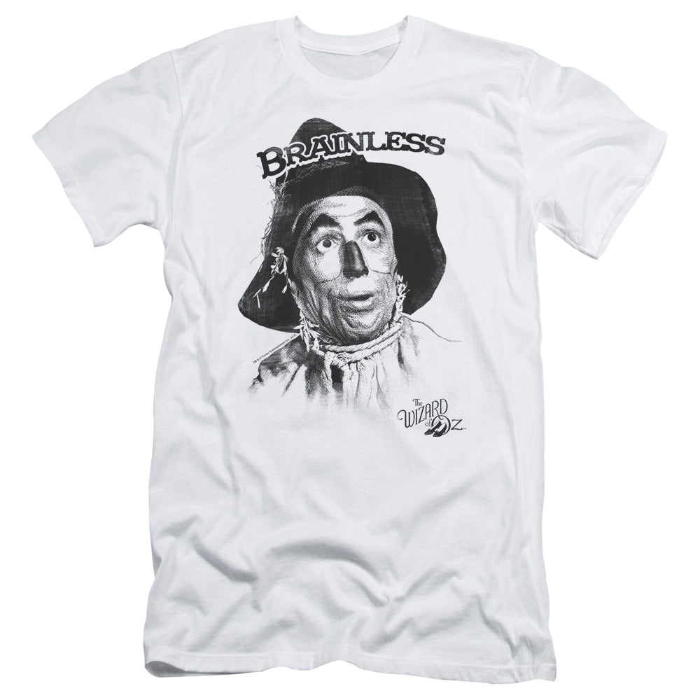 Wizard Of Oz - Brainless - Short Sleeve Adult 30/1 - White T-shirt