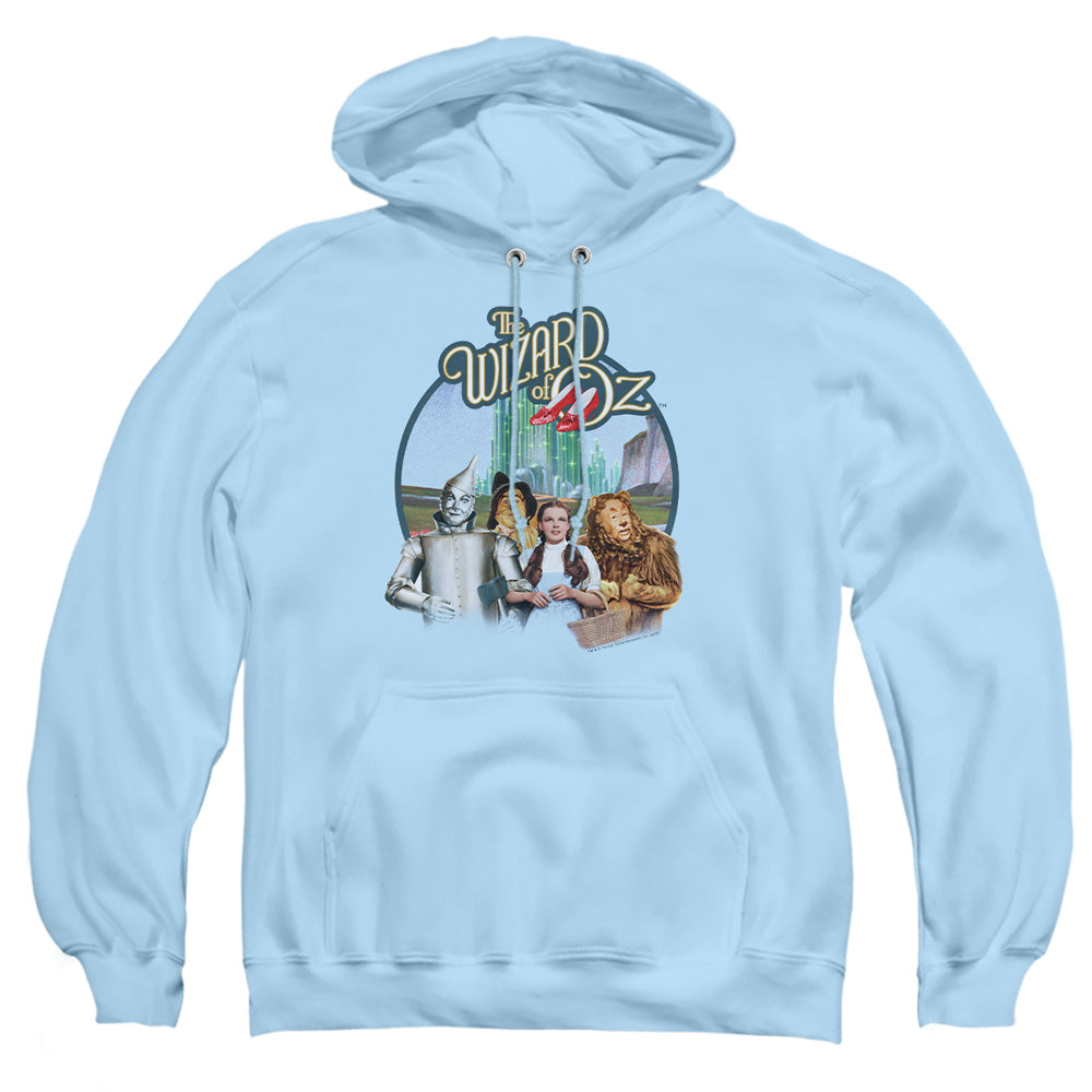 Wizard Of Oz - Were Off To See Wizard - Adult Pull-over Hoodie - Light Blue