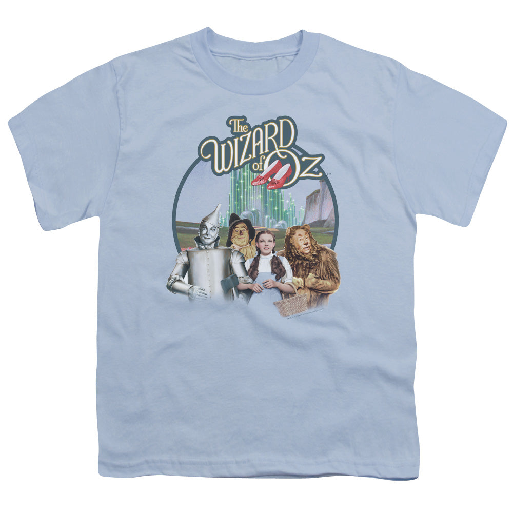 Wizard Of Oz - Were Off To See Wizard - Short Sleeve Youth 18/1 - Light Blue T-shirt