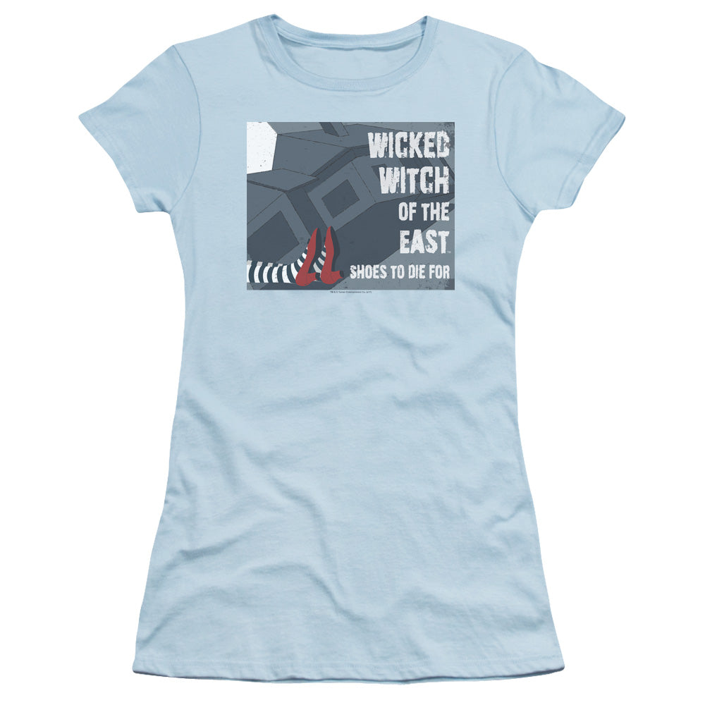 Wizard Of Oz - Shoes To Die For - Short Sleeve Junior Sheer - Light Blue T-shirt